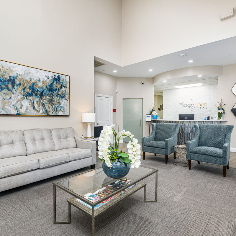 waiting room of dentist office